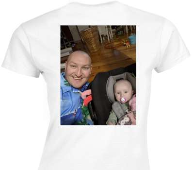 Custom Womens Soft Style 100% Cotton White T-Shirt