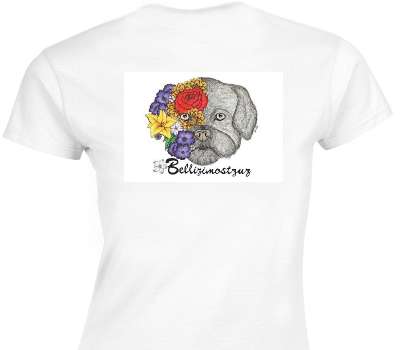 Custom Womens Soft Style 100% Cotton White T-Shirt
