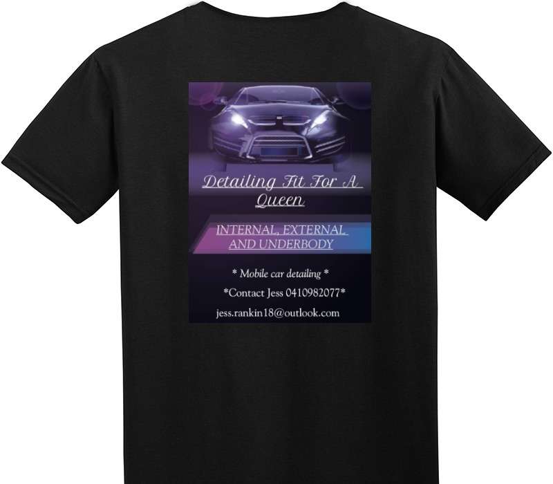 Custom Adult Soft Style 100% Cotton Black T-Shirt