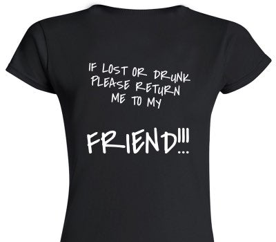 Custom Womens Soft Style 100% Cotton Black T-Shirt