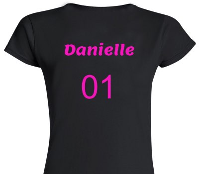 Custom Womens Soft Style 100% Cotton Black T-Shirt