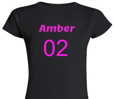 Custom Womens Soft Style 100% Cotton Black T-Shirt