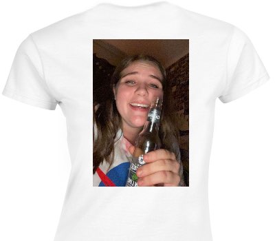 Custom Womens Soft Style 100% Cotton White T-Shirt