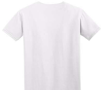 Custom Adult Soft Style 100% Cotton White T-Shirt