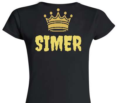 Custom Womens Soft Style 100% Cotton Black T-Shirt