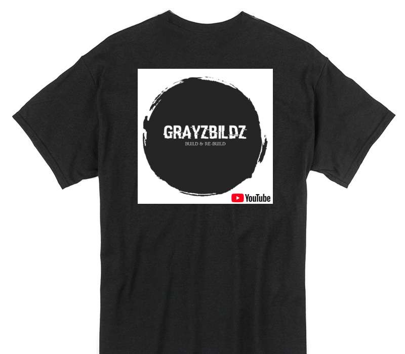 Custom Gildan 100% Cotton Black T-Shirt