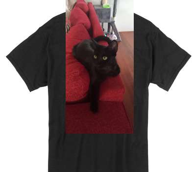 Custom Gildan 100% Cotton Black T-Shirt
