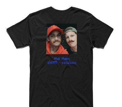 Custom AS Colour 100% Cotton Black T-Shirt
