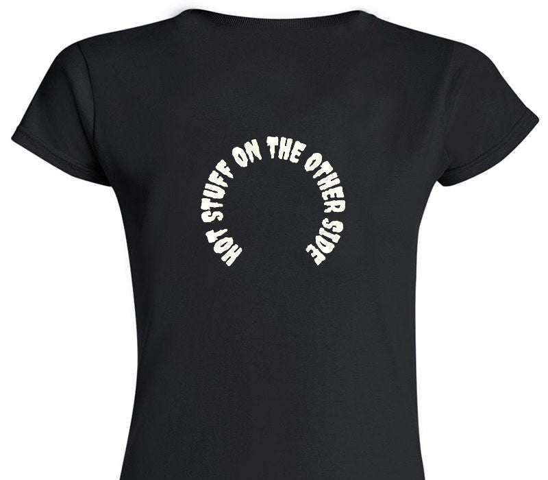 Custom Womens Soft Style 100% Cotton Black T-Shirt