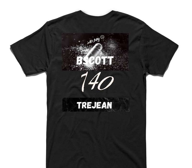 Custom AS Colour 100% Cotton Black T-Shirt
