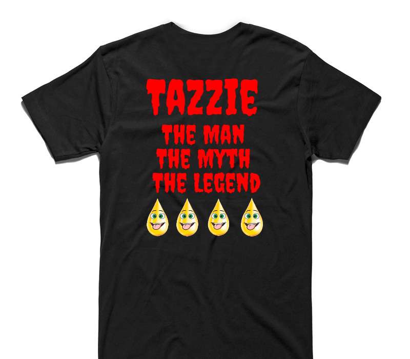 Custom AS Colour 100% Cotton Black T-Shirt