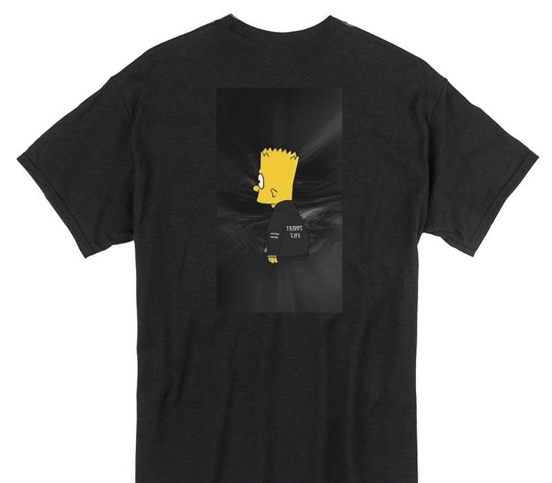 Custom Gildan 100% Cotton Black T-Shirt