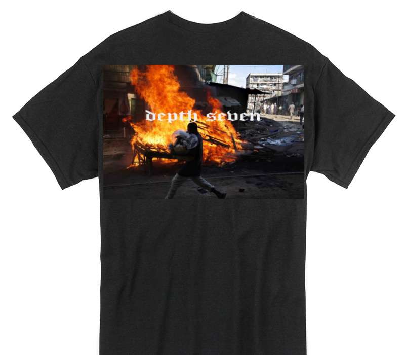 Custom Gildan 100% Cotton Black T-Shirt