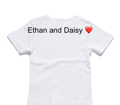 Custom AS Colour White Baby T-Shirt