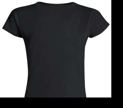 Custom Womens Soft Style 100% Cotton Black T-Shirt