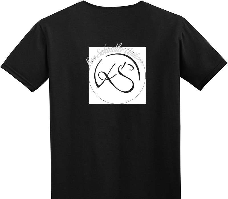 Custom Adult Soft Style 100% Cotton Black T-Shirt