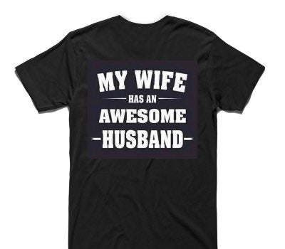 Custom AS Colour 100% Cotton Black T-Shirt