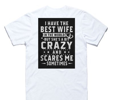 Custom AS Colour 100% Cotton White T-Shirt