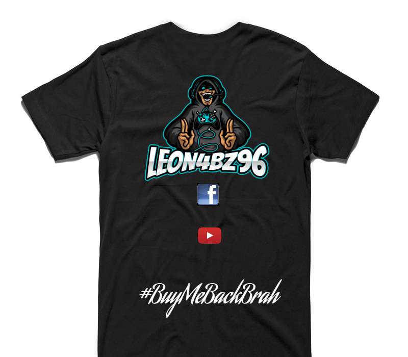 Custom AS Colour 100% Cotton Black T-Shirt