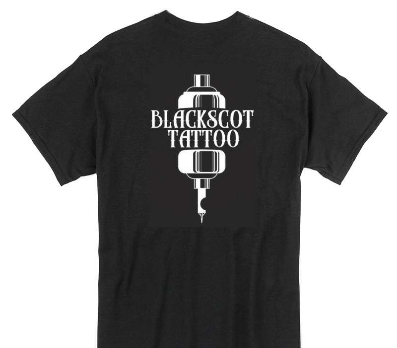 Custom Gildan 100% Cotton Black T-Shirt