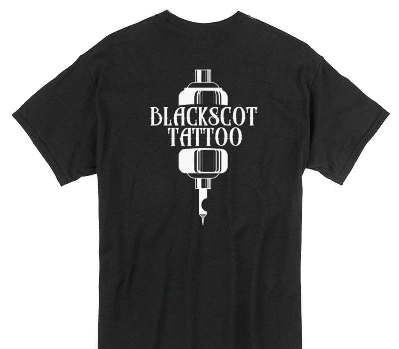 Custom Gildan 100% Cotton Black T-Shirt