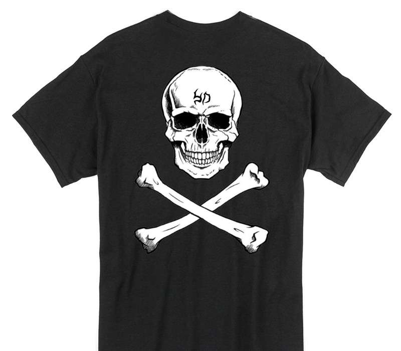 Custom Gildan 100% Cotton Black T-Shirt