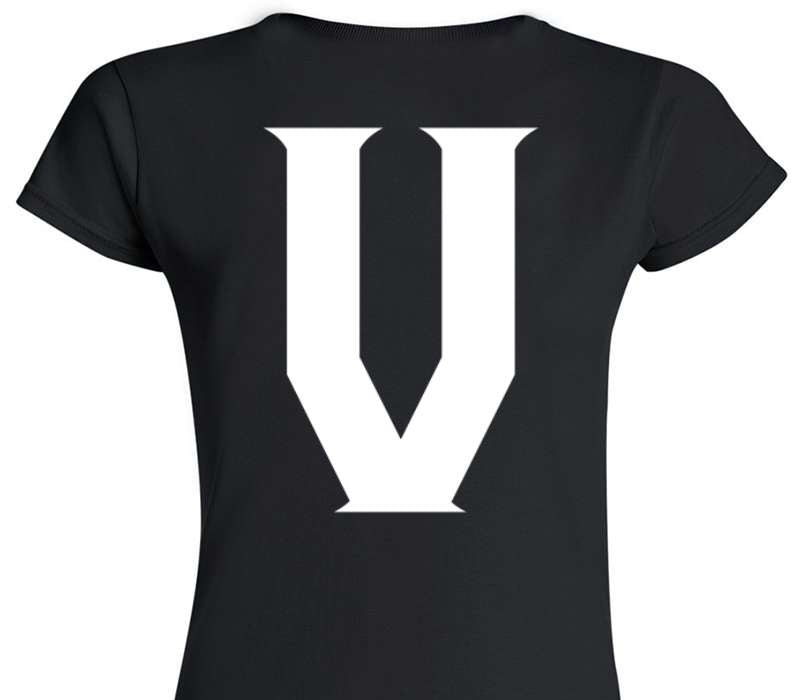 Custom Womens Soft Style 100% Cotton Black T-Shirt