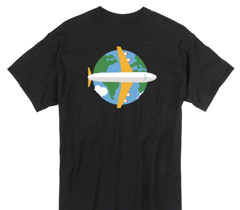 Custom Gildan 100% Cotton Black T-Shirt
