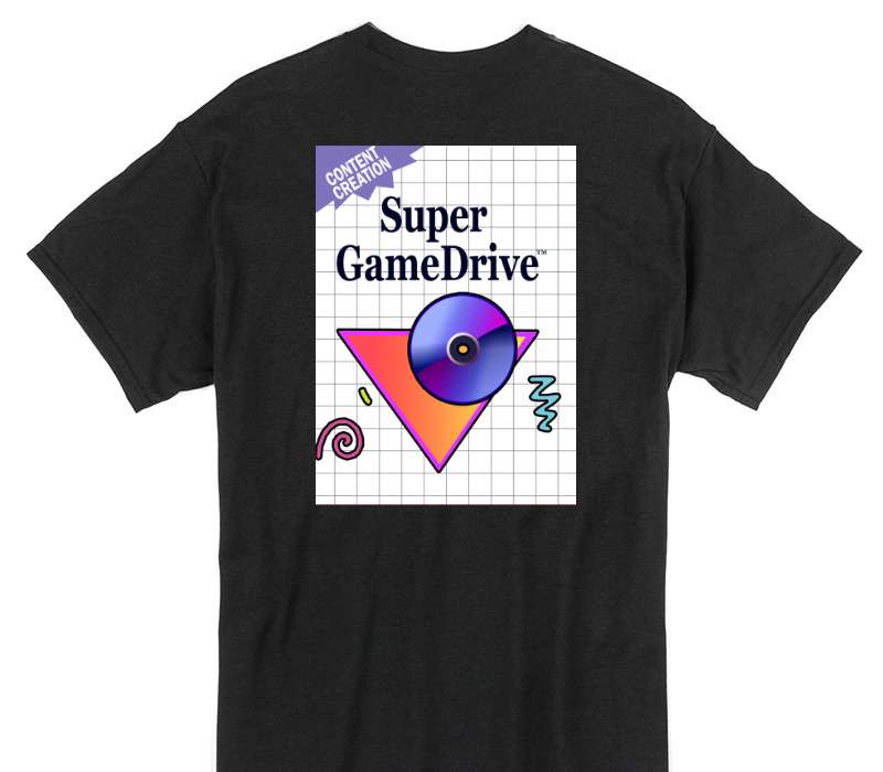 Custom Gildan 100% Cotton Black T-Shirt