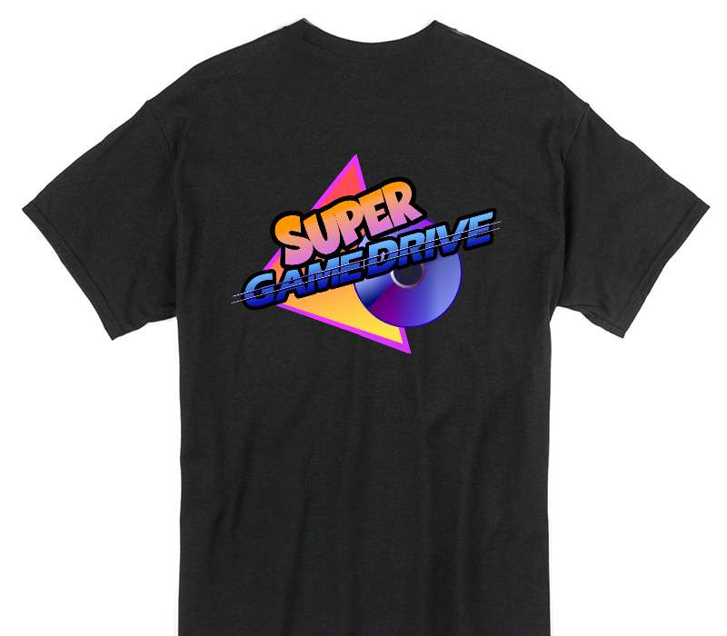 Custom Gildan 100% Cotton Black T-Shirt