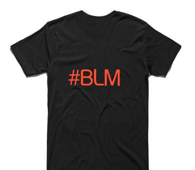 Custom AS Colour 100% Cotton Black T-Shirt