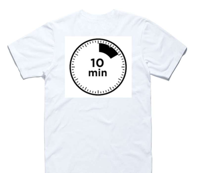 Custom AS Colour 100% Cotton White T-Shirt