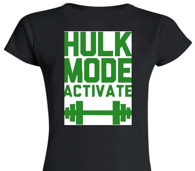 Custom Womens Soft Style 100% Cotton Black T-Shirt