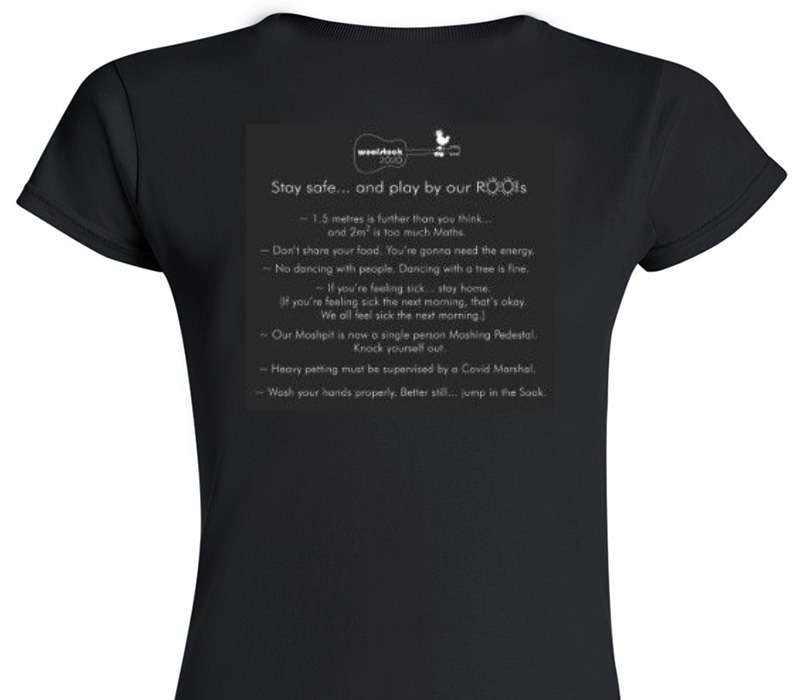Custom Womens Soft Style 100% Cotton Black T-Shirt
