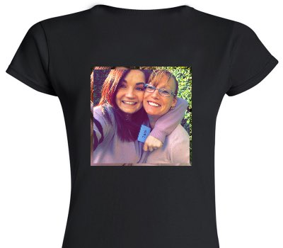 Custom Womens Soft Style 100% Cotton Black T-Shirt