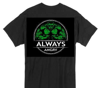 Custom Gildan 100% Cotton Black T-Shirt