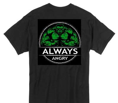 Custom Gildan 100% Cotton Black T-Shirt