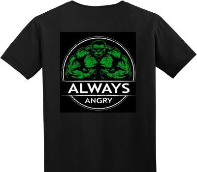 Custom Adult Soft Style 100% Cotton Black T-Shirt