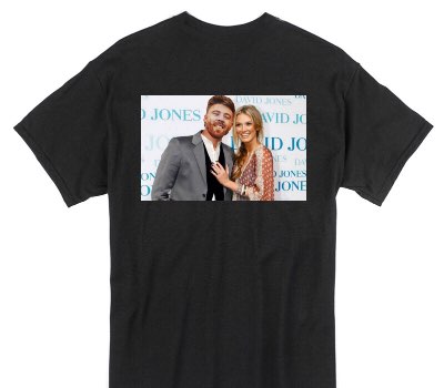 Custom Gildan 100% Cotton Black T-Shirt