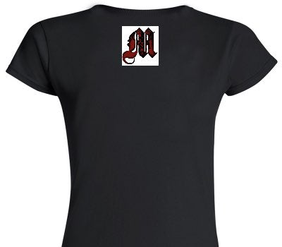 Custom Womens Soft Style 100% Cotton Black T-Shirt
