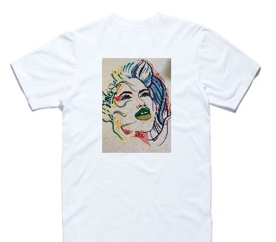 Custom AS Colour 100% Cotton White T-Shirt