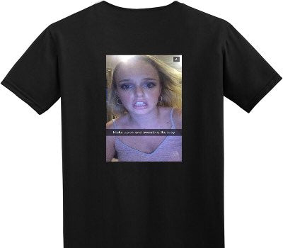 Custom Adult Soft Style 100% Cotton Black T-Shirt