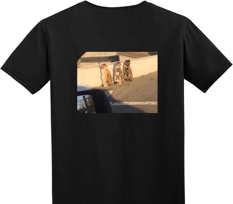 Custom Adult Soft Style 100% Cotton Black T-Shirt