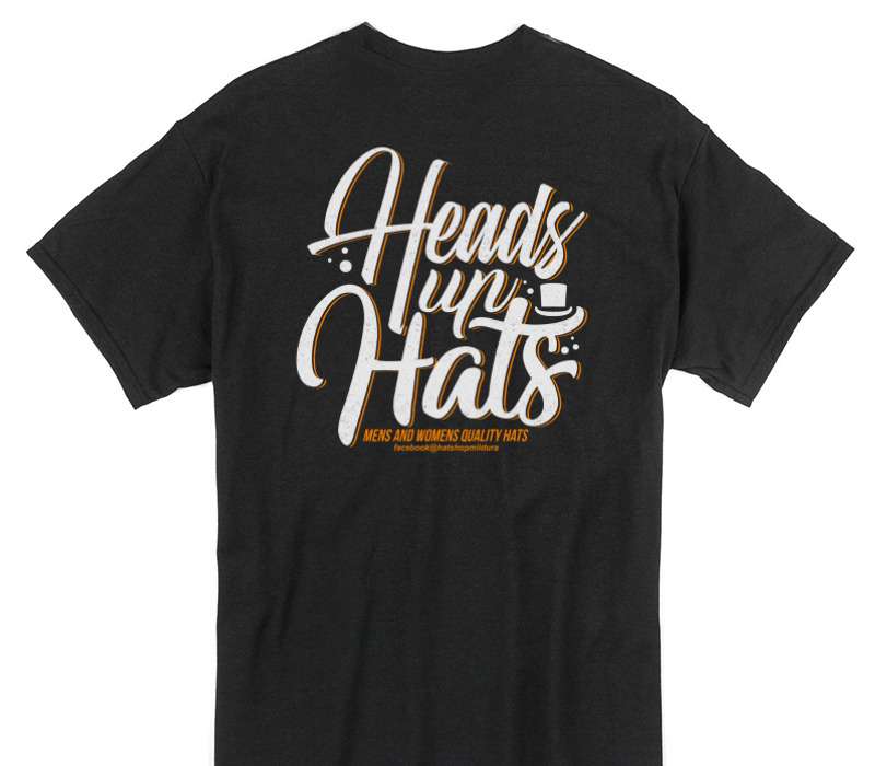Custom Gildan 100% Cotton Black T-Shirt