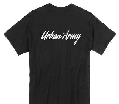 Custom Gildan 100% Cotton Black T-Shirt