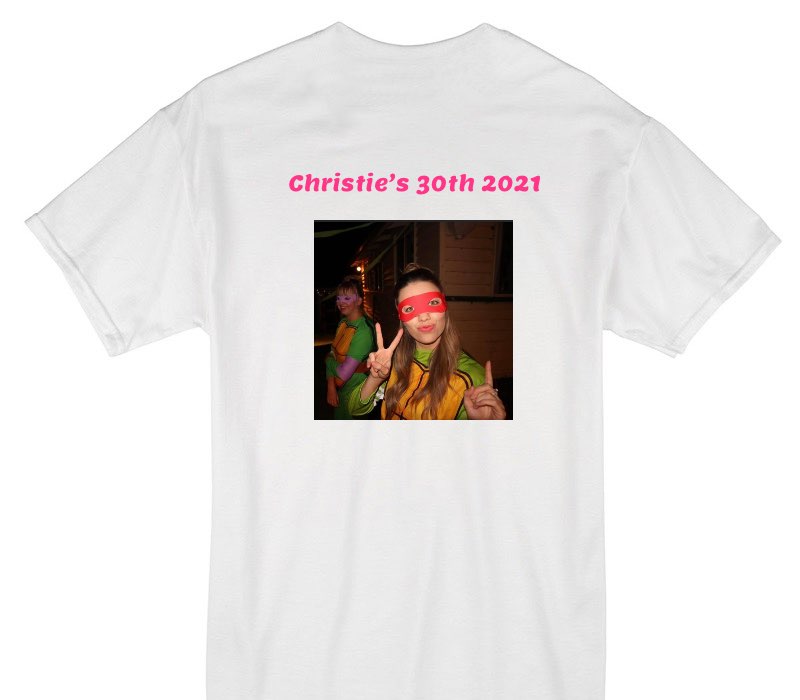 Custom Gildan 100% Cotton White T-Shirt