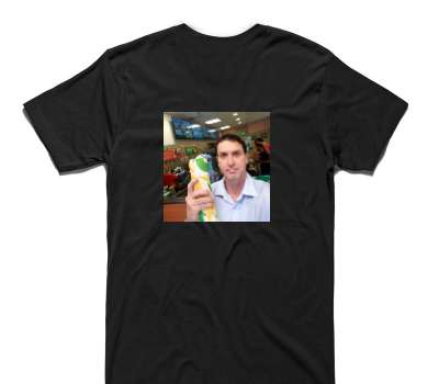 Custom AS Colour 100% Cotton Black T-Shirt
