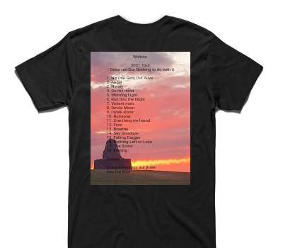 Custom AS Colour 100% Cotton Black T-Shirt