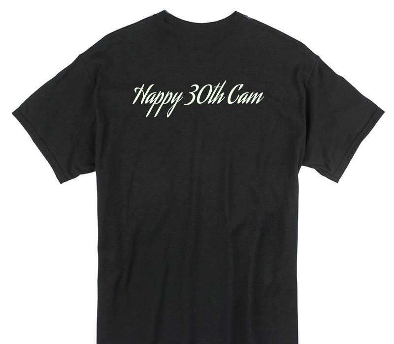 Custom Gildan 100% Cotton Black T-Shirt