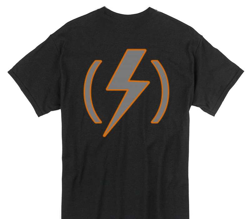 Custom Gildan 100% Cotton Black T-Shirt